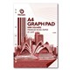 PAD GRAPH OLYMPIC A4 5MM SQUARES 25LEAF GH525