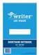 NOTEBOOK SPIRAL WRITER 198X128MM SHORTHAND 300PG WB563B