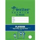 BOOK PLAYBOOKPROJECT WRITER PREMIUM 330X240MM PLAIN10MM SOLID RULED WITH MARGIN 64PG PLAYGROUND EB6555