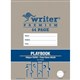 BOOK PLAYBOOKPROJECT WRITER PREMIUM 330X240MM PLAIN18MM SOLID RULED WITH MARGIN 64PG ROPES EB6598