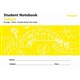 NOTEBOOK PRIMARY STUDENT NSW PROTEXT 175X240MM 10MM DOUBLE RULED WITH GUIDELINES 32PG PP COVER YELLOW NB90700