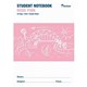 NOTEBOOK PRIMARY STUDENT NSW WRITER 250X175MM 3MM DOUBLE RULED 32PG ROSE PINK WB90000