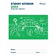 NOTEBOOK PRIMARY STUDENT NSW WRITER 250X175MM 8MM SINGLE RULED 64PG GREEN WB90900