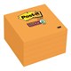 POST IT NOTES SUPER STICKY 76X76MM 6545SSNO NEON ORANGE PK5