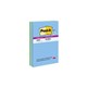 POST IT NOTES LINED SUPER STICKY 101X152MM 6603SST BORA BORA PK3