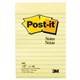 POST IT NOTES LINED 101x152MM 660 YELLOW