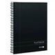 NOTEBOOK SPIRAL SPIRAX A4 400 PLATINUM EXECUTIVE BLACK 200PG