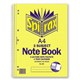 NOTEBOOK SPIRAL SPIRAX A4 605 2 SUBJECT 250PG