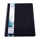 DIARY VISUAL ART QUILL 10207 PP A3 120 PAGE BLACK