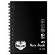 NOTEBOOK SPIRAL SPIRAX A5 P570 200PG PP BLACK