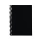 NOTEBOOK SPIRAL SPIRAX 512 A4 HARDCOVER BLACK