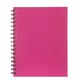 NOTEBOOK SPIRAL SPIRAX 512 A4 HARDCOVER PINK