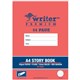 WRITER PREMIUM EB6527 A4 STORY BOOK 64PG 23 PLAIN 13 12MM SOLID RULED  MARGIN