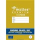 BOOK EXERCISE WRITER PREMUIM A4 64PG 18MM DOTTED THIRDS EB6560 GROUND GRASS  SKY COLOUR LINES