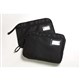 CONFERENCE SATCHEL MARBIG FABRIC EXPANDING ZIPPERED BLACK