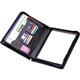 COMPENDIUM FALCON FI6527L A4 ZIPPERED LEATHER BLACK