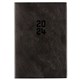 DIARY LUXE 48PBK A4 PVC MONTH TO VIEW BLACK