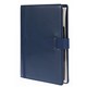 ORGANISER DAYPLANNER DKHSU3 DESK PROFESSIONAL HARD COVER PU STRAP CLOSURE NAVY