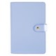 ORGANISER DAYPLANNER PRHTU3 PERSONAL FASHION HARD COVER PU SNAP CLOSURE LIGHT BLUE