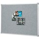 PINBOARD PENRITE FABRIC 900X600MM SILVER