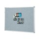 PINBOARD PENRITE FABRIC 1200X900MM SILVER