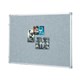 PINBOARD PENRITE FABRIC 1800 X 1200MM SILVER