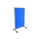 PINBOARD MOBILE VISIONCHART 1000X1800MM DOUBLE SIDED VELOUR BLUE