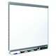 WHITEBOARD QUARTET PRESTIGE PORCELAIN 1200X915MM GRAPHITE TRIM
