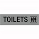 SIGN APLI 900422 SELF ADHESIVE TOILETS SILVER