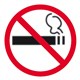 SIGN APLI 900425 SELF ADHESIVE NO SMOKING