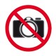 SIGN APLI 900431 SELF ADHESIVE NO PHOTOGRAPHY