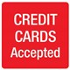 SIGN APLI 900433 SELF ADHESIVE CREDIT CARDS ACCEPTED