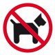 SIGN APLI 900434 SELF ADHESIVE NO DOGS ALLOWED
