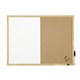 WHITEBOARDCORKBOARD COMBINATION QUARTET 450 X 600MM QTNNCC0456 PINE FINISH FRAME