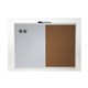 WHITEBOARDCORKBOARD COMBINATION QUARTET QTMHOC1723 BASICS 430X580MM