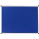 PINBOARD RAPIDLINE 900X600MM ALUMINIUM FRAME BLUE