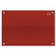 GLASS BOARD QUARTET  INFINITY 450X600MM RED MAGNETIC QTG2418R