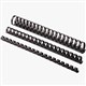PLASTIC BINDING COILCOMB 21 LOOP 38MM BLACK 50PK