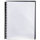 DISPLAY BOOK MARBIG A4 REFILLABLE CLEAR FRONT BLACK