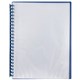 DISPLAY BOOK MARBIG A4 REFILLABLE CLEAR FRONT BLUE