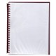 DISPLAY BOOK MARBIG A4 REFILLABLE CLEAR FRONT MAROON