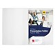 PRESENTATION FOLDER MARBIG WHITE GLOSS A4 NO WINDOW PK50