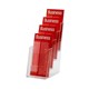 BROCHURE HOLDER ESSELTE DL FOUR TIER FREE STANDING