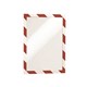 SIGN HOLDER DURABLE 4944132 SECURITY A4 REDWHITE PK2