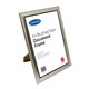 DOCUMENT FRAME CARVEN A4 BRUSHED SILVER DESKWALL