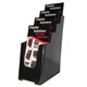 BROCHURE HOLDER DEFLECTO 97704 SUSTAINABLE OFFICE 4 TIER DL BLACK