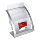 BROCHURE HOLDER DEFLECTO 693745 MANHATTAN CURVE 3 TIER A4 SILVERCLEAR