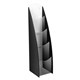 BROCHURE HOLDER JPM 87104 PREMIUM 4 TIER 4 POCKET DL BLACKCLEAR