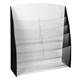 BROCHURE HOLDER JPM 87404 PREMIUM 4 TIER 8 POCKET A4 BLACKCLEAR