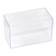 BUSINESS CARD BOX DEFLECTO 700026 LARGE 100X60X50MM 135 CAPACITY CLEAR